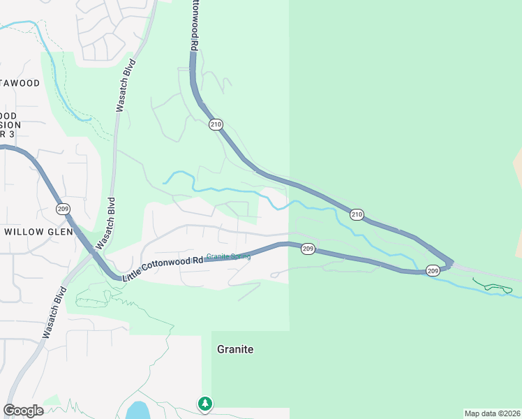 map of restaurants, bars, coffee shops, grocery stores, and more near 3853 Little Cottonwood Lane in Sandy