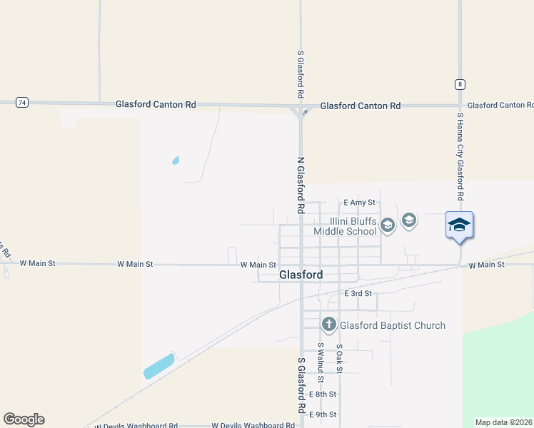 map of restaurants, bars, coffee shops, grocery stores, and more near 300-322 Cheryl Court in Glasford