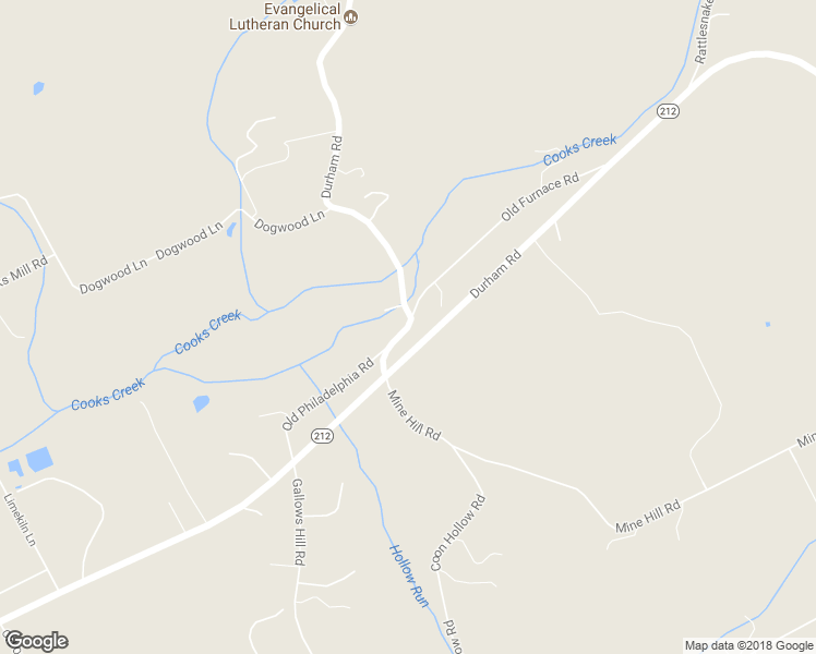 map of restaurants, bars, coffee shops, grocery stores, and more near 1011 Durham Road in Riegelsville