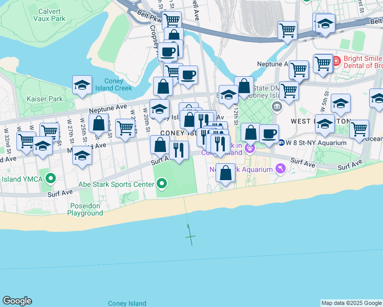 map of restaurants, bars, coffee shops, grocery stores, and more near in Brooklyn