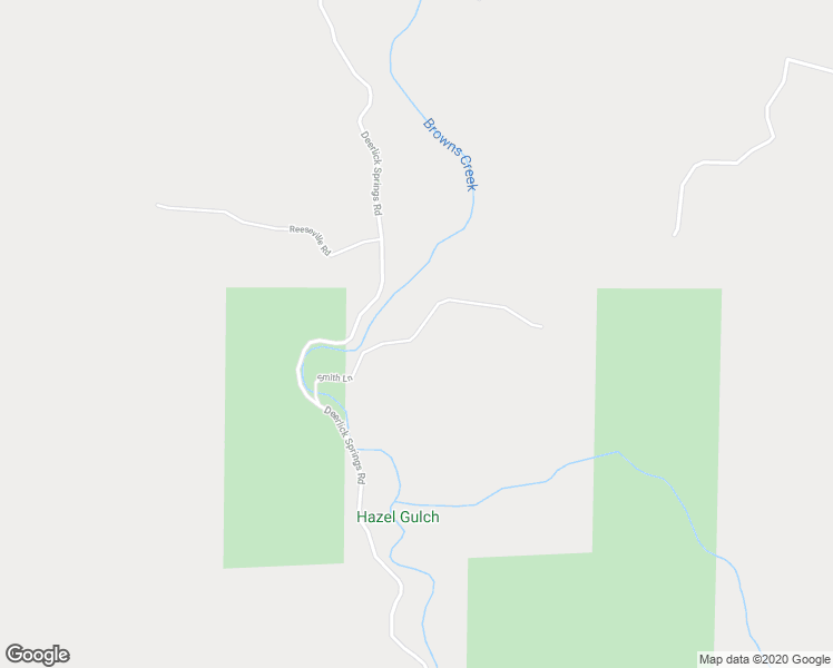map of restaurants, bars, coffee shops, grocery stores, and more near Smith Lane in Douglas City