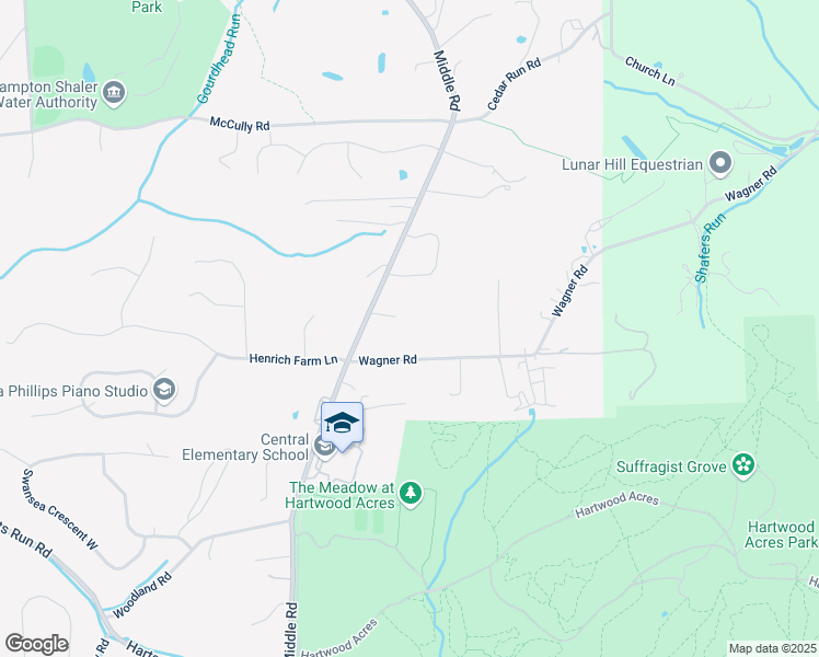 map of restaurants, bars, coffee shops, grocery stores, and more near 4260 Middle Road in Hampton Township