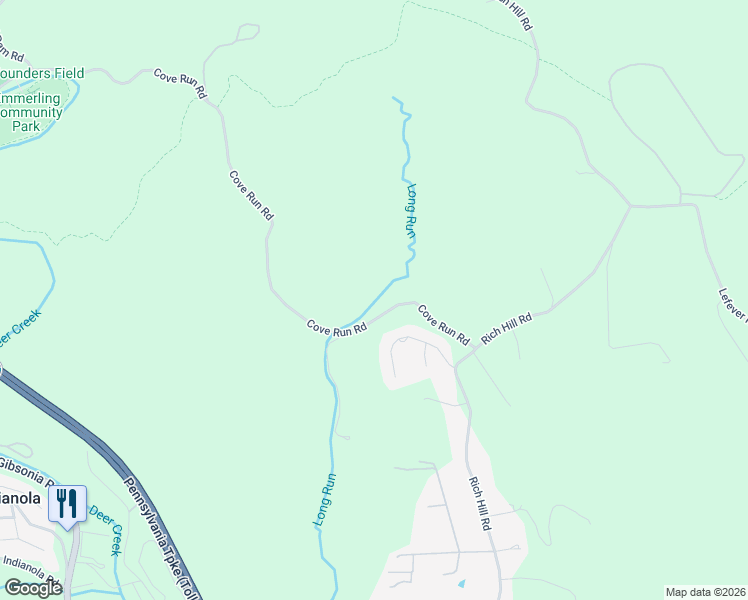 map of restaurants, bars, coffee shops, grocery stores, and more near 109 Cove Run Road in Cheswick