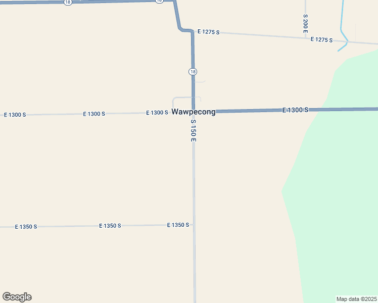 map of restaurants, bars, coffee shops, grocery stores, and more near 13162 South 150 East in Amboy