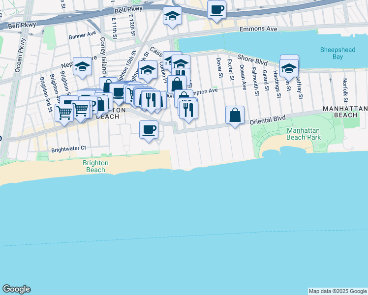 map of restaurants, bars, coffee shops, grocery stores, and more near in Brooklyn