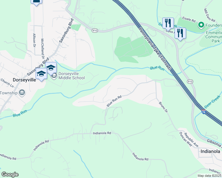 map of restaurants, bars, coffee shops, grocery stores, and more near 22 Dunraey Court in Cheswick