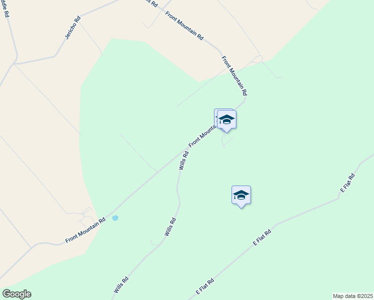 map of restaurants, bars, coffee shops, grocery stores, and more near Front Mountain Road in Belleville