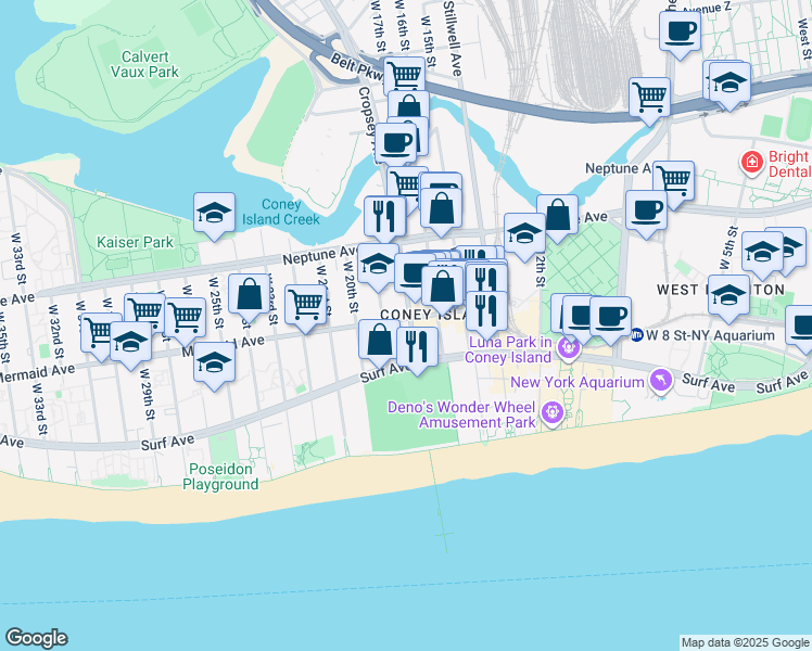 map of restaurants, bars, coffee shops, grocery stores, and more near in Brooklyn