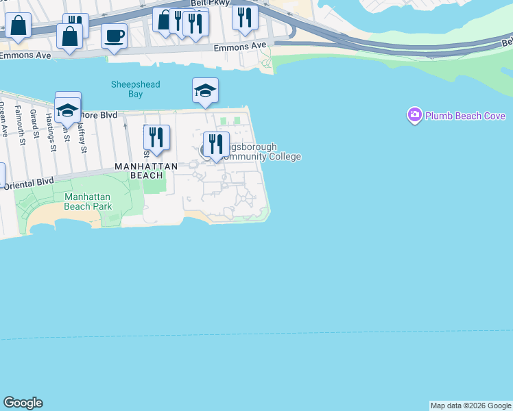 map of restaurants, bars, coffee shops, grocery stores, and more near in Brooklyn