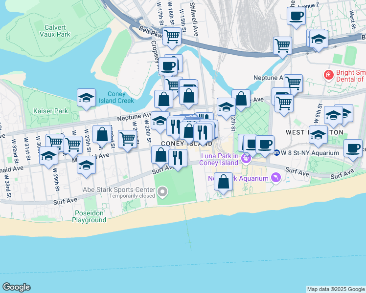 map of restaurants, bars, coffee shops, grocery stores, and more near in Brooklyn
