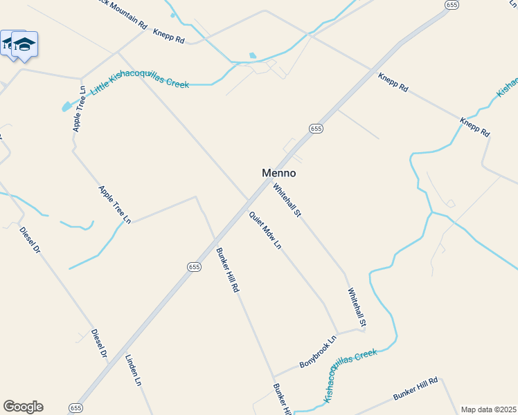 map of restaurants, bars, coffee shops, grocery stores, and more near 2384 Pennsylvania 655 in Belleville