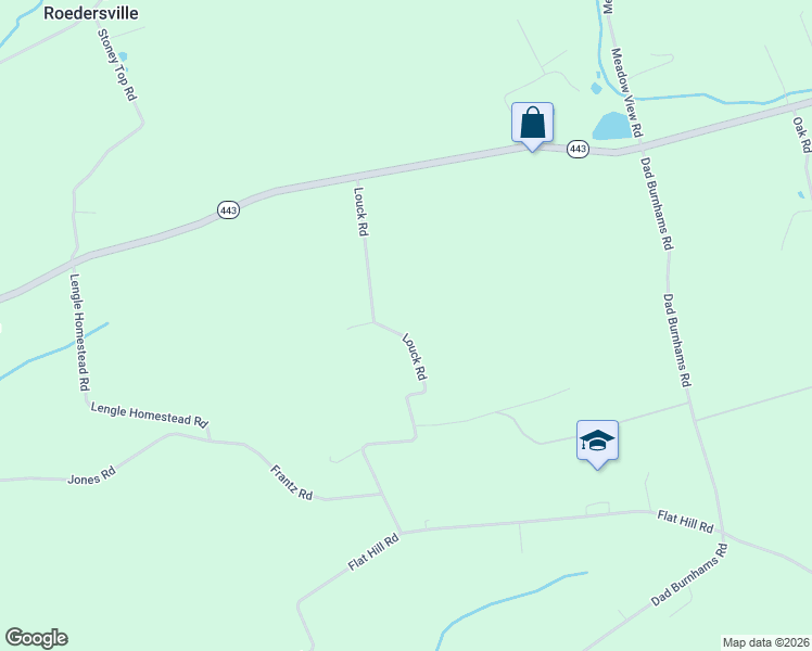 map of restaurants, bars, coffee shops, grocery stores, and more near 67 Louck Road in Pine Grove