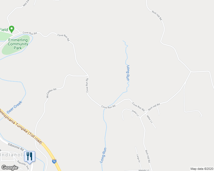 map of restaurants, bars, coffee shops, grocery stores, and more near 111 Cove Run Road in Cheswick