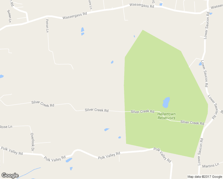 map of restaurants, bars, coffee shops, grocery stores, and more near 2347 Silver Creek Road in Hellertown