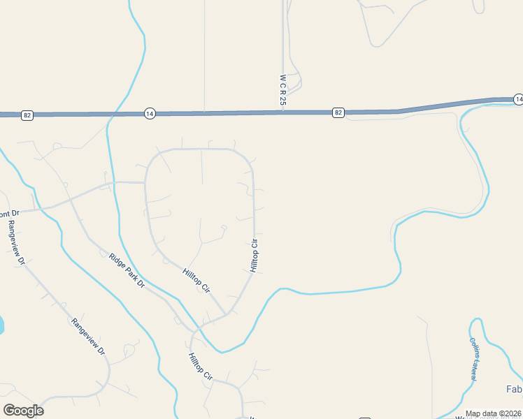 map of restaurants, bars, coffee shops, grocery stores, and more near 39663 Hilltop Circle in Severance