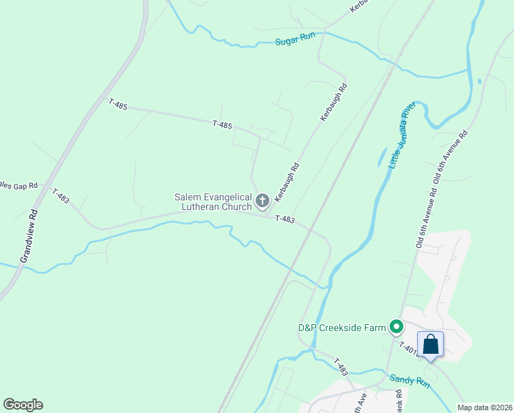 map of restaurants, bars, coffee shops, grocery stores, and more near 2151 T-485 in Altoona