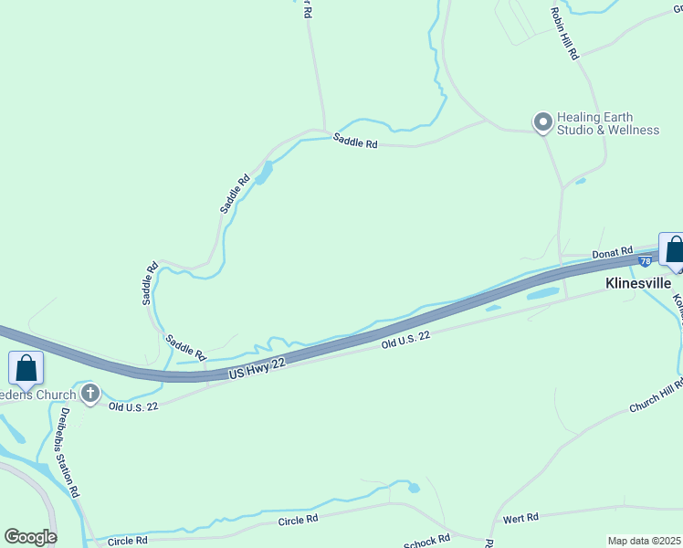 map of restaurants, bars, coffee shops, grocery stores, and more near 19 Featherhill Road in Lenhartsville