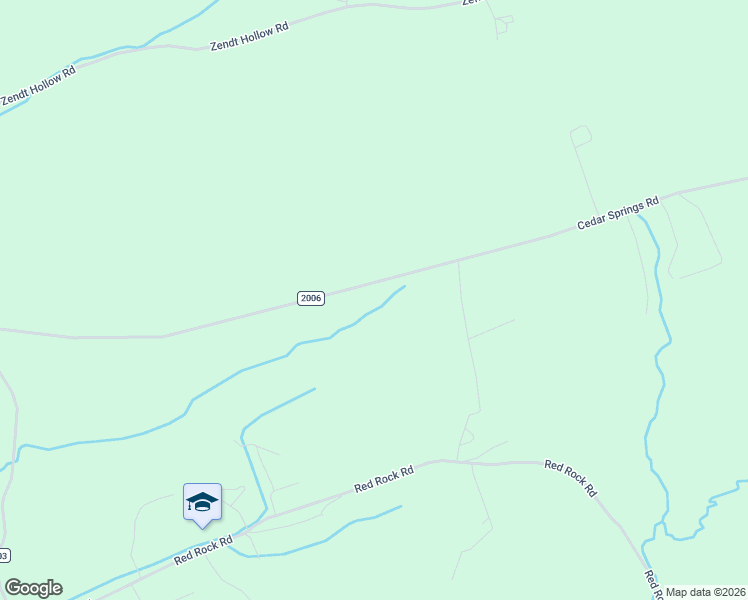 map of restaurants, bars, coffee shops, grocery stores, and more near 4014 Cedar Springs Road in Mifflintown