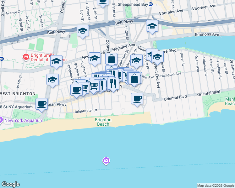 map of restaurants, bars, coffee shops, grocery stores, and more near in Brooklyn