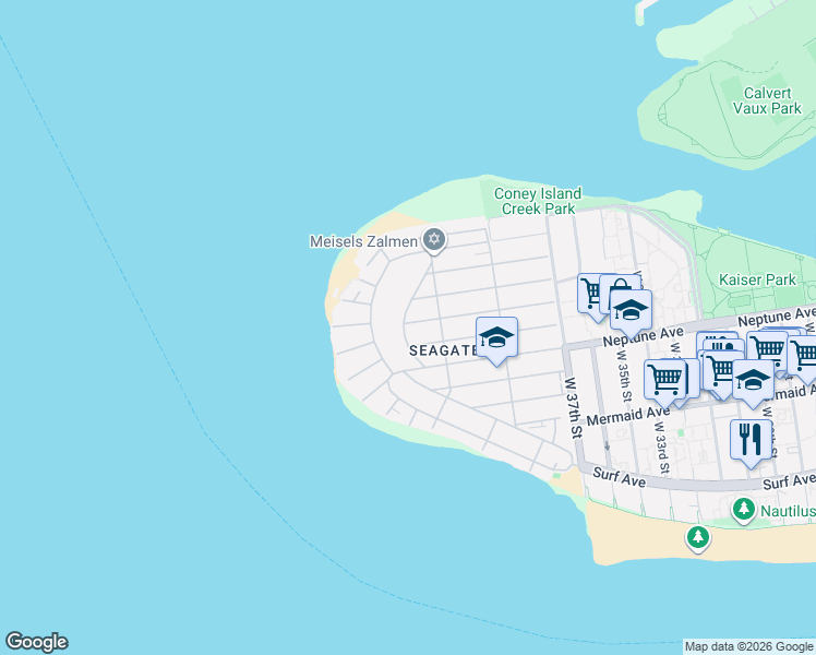 map of restaurants, bars, coffee shops, grocery stores, and more near 4208 Manhattan Avenue in Brooklyn