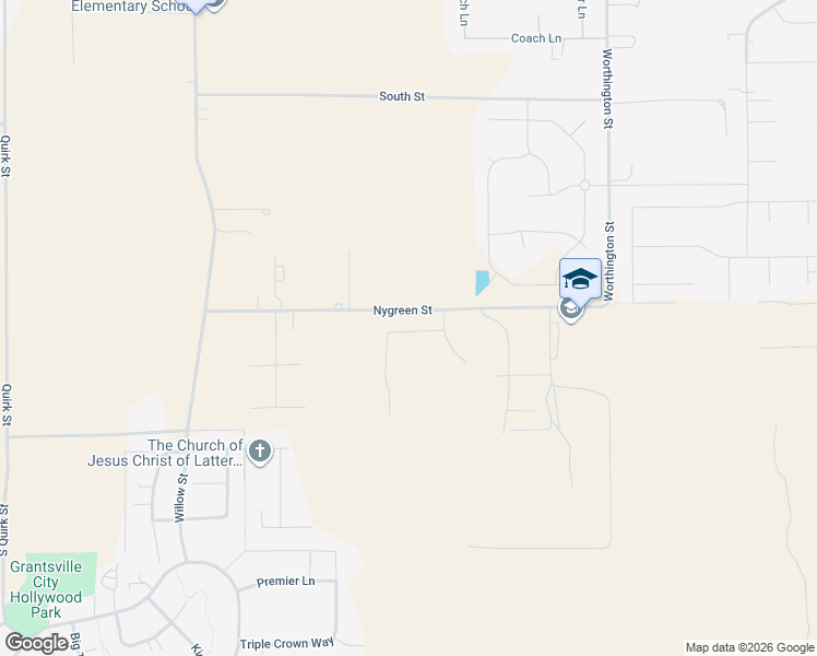 map of restaurants, bars, coffee shops, grocery stores, and more near 523 East Hetfield Drive in Grantsville