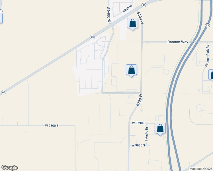 map of restaurants, bars, coffee shops, grocery stores, and more near 9573 South 6400 West in West Jordan