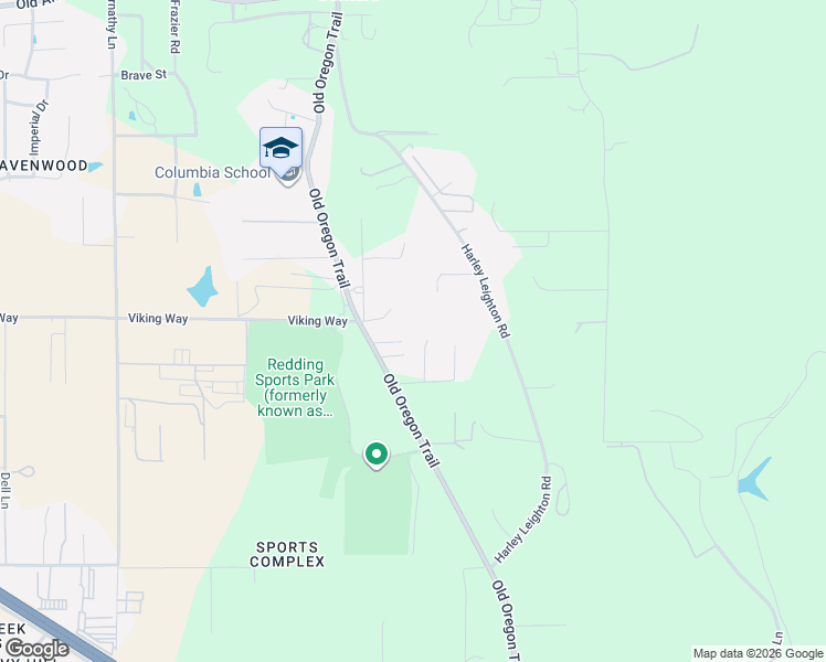 map of restaurants, bars, coffee shops, grocery stores, and more near 9969 Old Oregon Trail in Redding