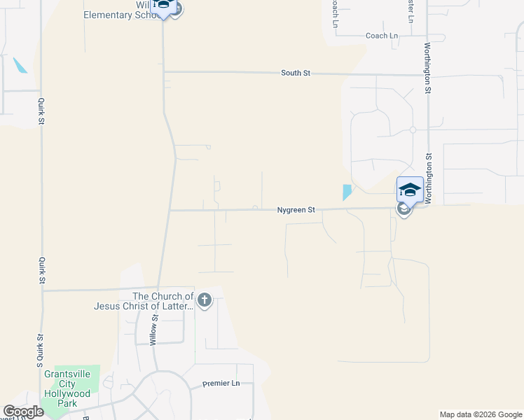 map of restaurants, bars, coffee shops, grocery stores, and more near 440 Nygreen Street in Grantsville