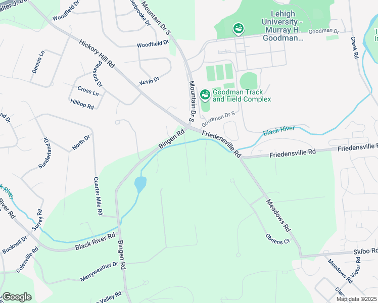 map of restaurants, bars, coffee shops, grocery stores, and more near 1971 Mildred Lane in Bethlehem