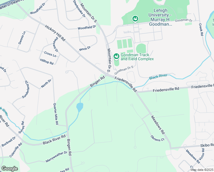 map of restaurants, bars, coffee shops, grocery stores, and more near 1971 Mildred Lane in Bethlehem