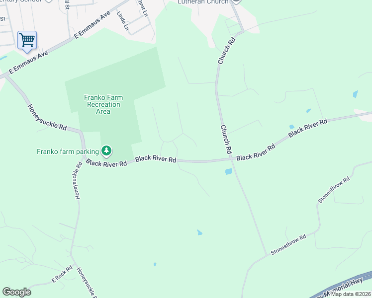 map of restaurants, bars, coffee shops, grocery stores, and more near 2214 Melrose Avenue in Bethlehem