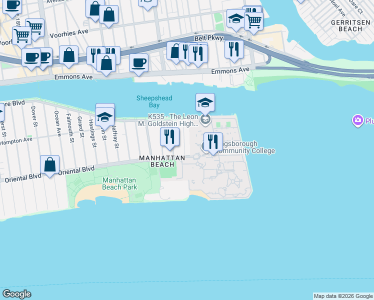 map of restaurants, bars, coffee shops, grocery stores, and more near 157 Pembroke Street in Brooklyn