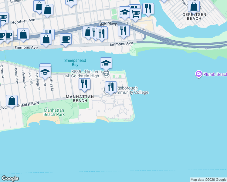 map of restaurants, bars, coffee shops, grocery stores, and more near Decatur Ave in Brooklyn