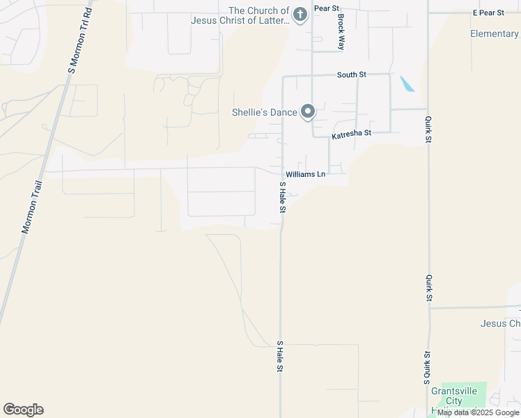 map of restaurants, bars, coffee shops, grocery stores, and more near 643 Woodruff Way in Grantsville