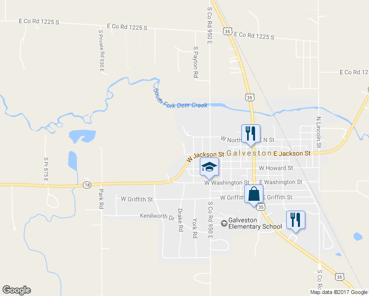 map of restaurants, bars, coffee shops, grocery stores, and more near 416 West Jackson in Galveston