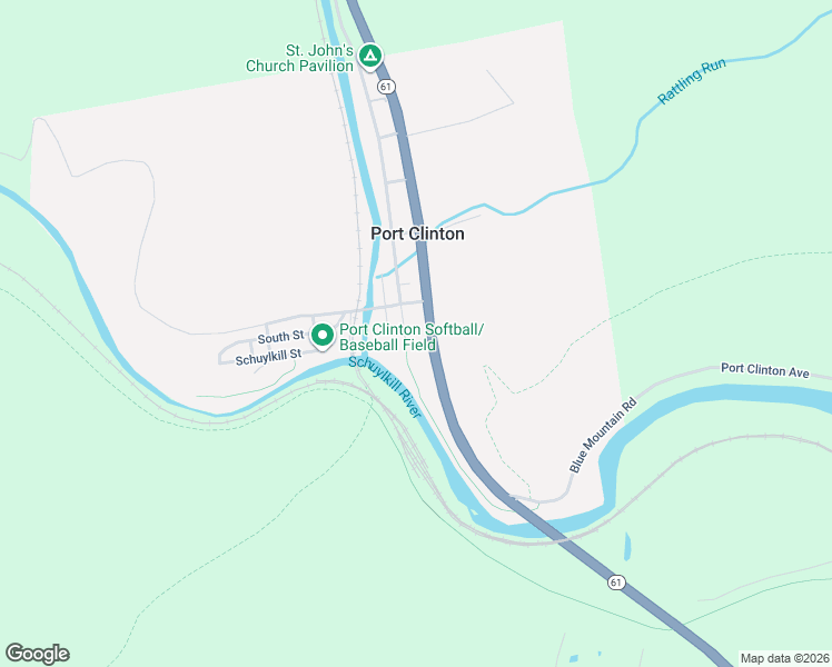 map of restaurants, bars, coffee shops, grocery stores, and more near 2 Penn Street in Port Clinton