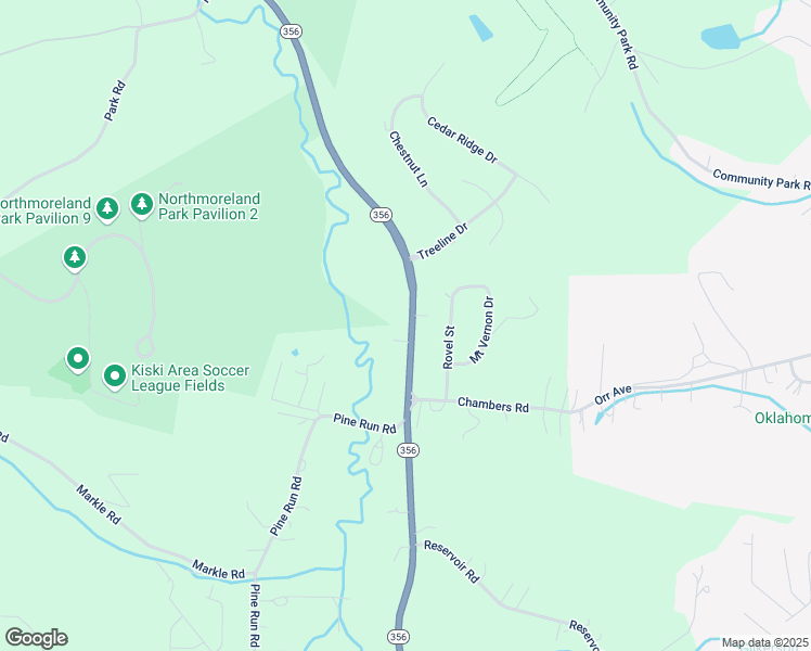 map of restaurants, bars, coffee shops, grocery stores, and more near 515 Pennsylvania 356 in Apollo