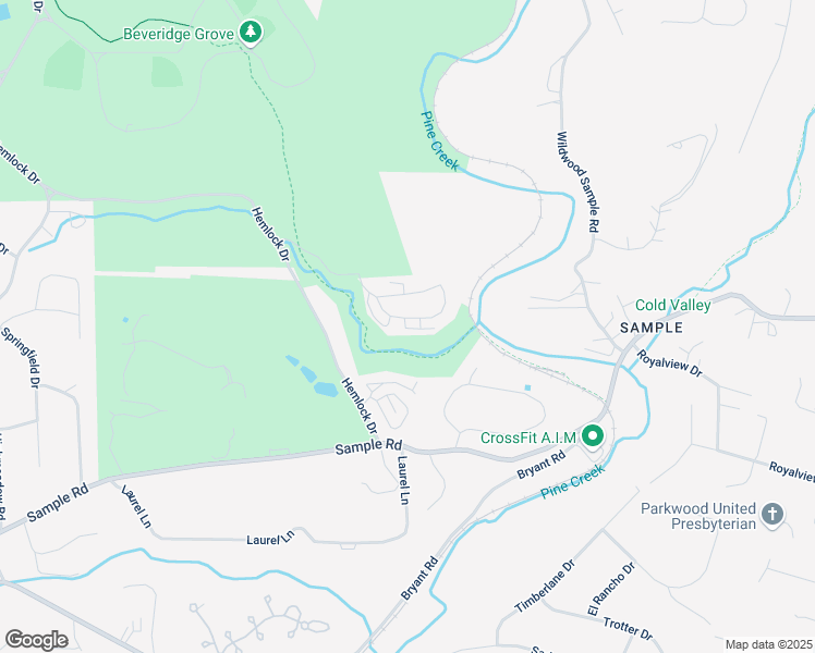 map of restaurants, bars, coffee shops, grocery stores, and more near 4560 Bucktail Drive in Hampton Township