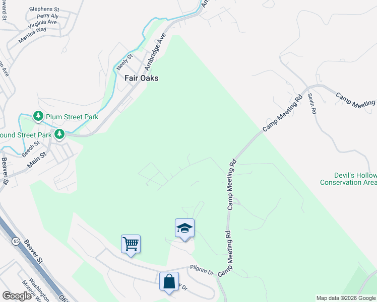 map of restaurants, bars, coffee shops, grocery stores, and more near 5 Fairview St in Sewickley
