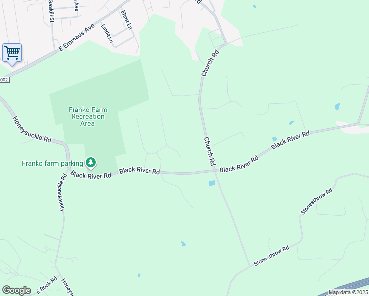 map of restaurants, bars, coffee shops, grocery stores, and more near 2212 Melrose Avenue in Bethlehem