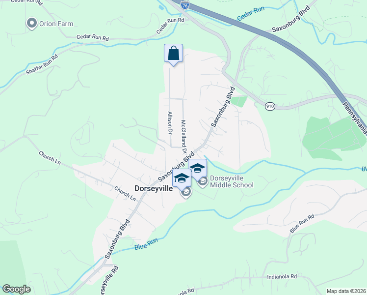 map of restaurants, bars, coffee shops, grocery stores, and more near 101 Keck Drive in Pittsburgh