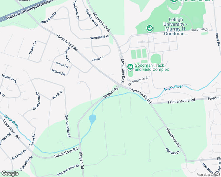 map of restaurants, bars, coffee shops, grocery stores, and more near 1989 West Point Drive in Bethlehem