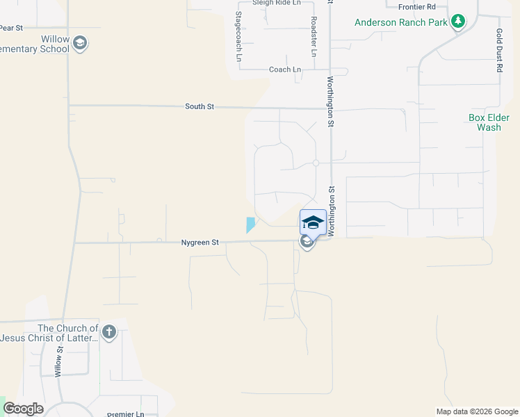 map of restaurants, bars, coffee shops, grocery stores, and more near 633 South Otto Lane in Grantsville