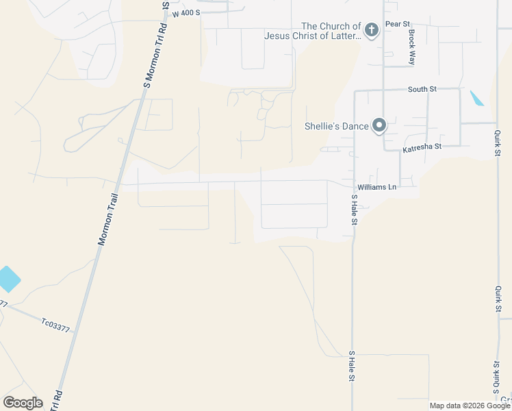 map of restaurants, bars, coffee shops, grocery stores, and more near South Whitmer Way in Grantsville
