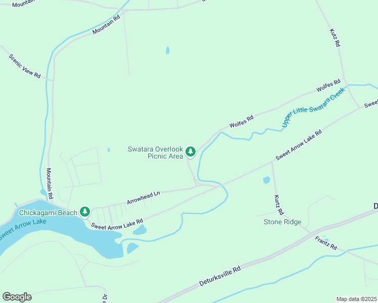 map of restaurants, bars, coffee shops, grocery stores, and more near 45 Wolfes Road in Pine Grove