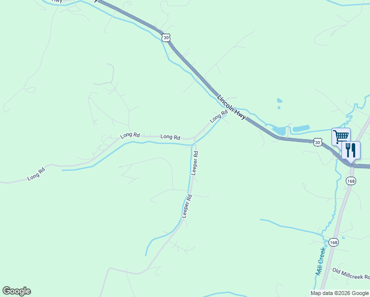 map of restaurants, bars, coffee shops, grocery stores, and more near 506 Leeper Road in Georgetown