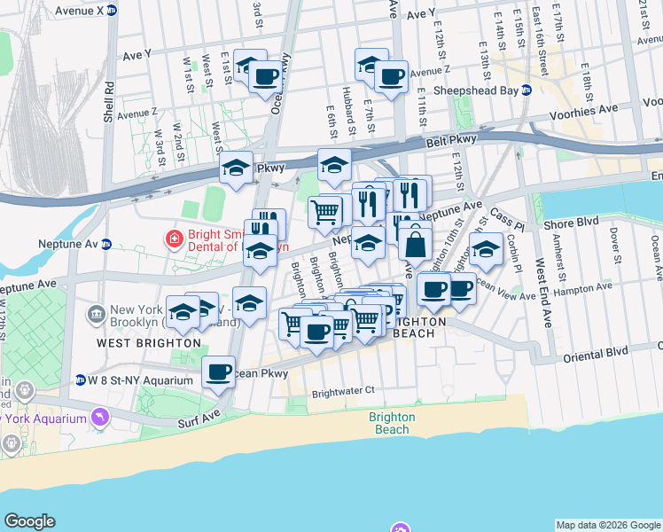 map of restaurants, bars, coffee shops, grocery stores, and more near in Brooklyn