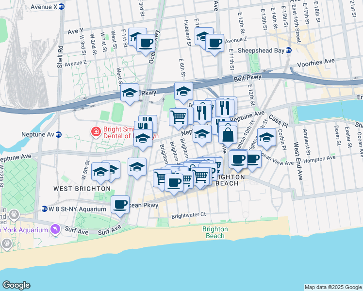 map of restaurants, bars, coffee shops, grocery stores, and more near in Brooklyn