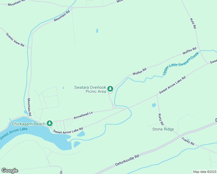 map of restaurants, bars, coffee shops, grocery stores, and more near 45 Wolfes Road in Pine Grove
