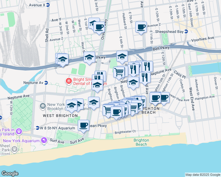map of restaurants, bars, coffee shops, grocery stores, and more near in Brooklyn